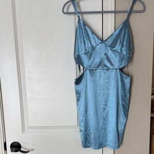 Forever 21 Blue Satin Dress